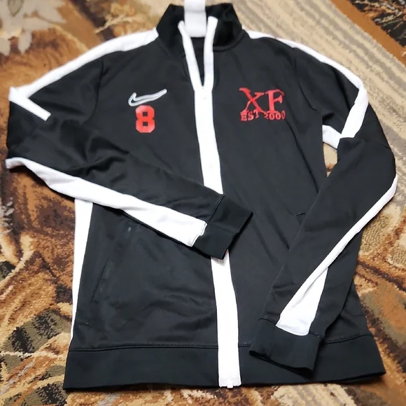 Nike Black and White Men's Track Jacket - Picture 9 of 11